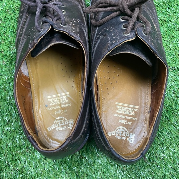 Worn Dr martens 8123 wing tip shoes size 9.5 men’s no box - Picture 6 of 11